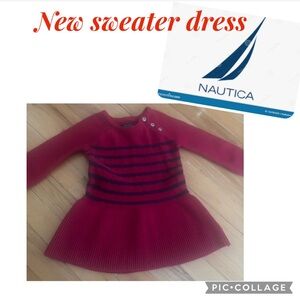 NEW toddler sweater dress 18 months /by Nautica
